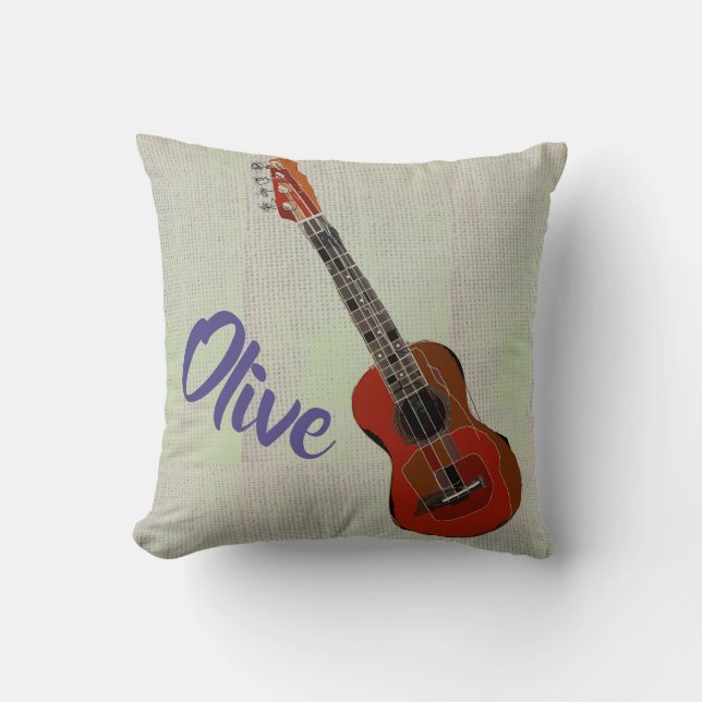 Personalized Guitar pillow (Front)