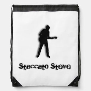 Personalized Guitar Player Drawstring Bag