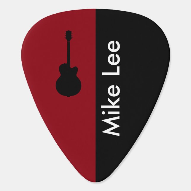 Personalized Guitar Star Pick (Back)