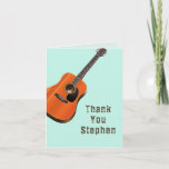 Personalized Guitar Thank You Musician Message at Zazzle