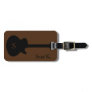 Personalized guitar-themed music luggage tag