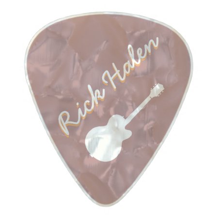 Personalized Guitarist Mark Pearl Celluloid Guitar Pick