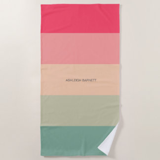 Personalized Gulf Coast Dawn Beach Towel
