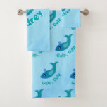 Personalized "Gulp, Gulp" Bath Towel Set