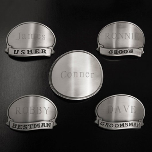 Personalized Gunmetal Mug with Pewter Medallion (Other)