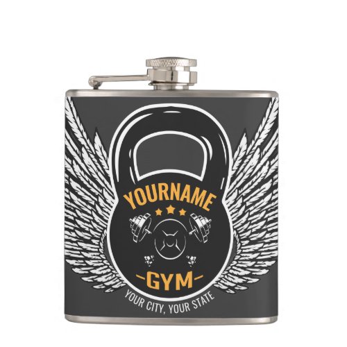 Personalized GYM Fitness Trainer Kettlebell Flask