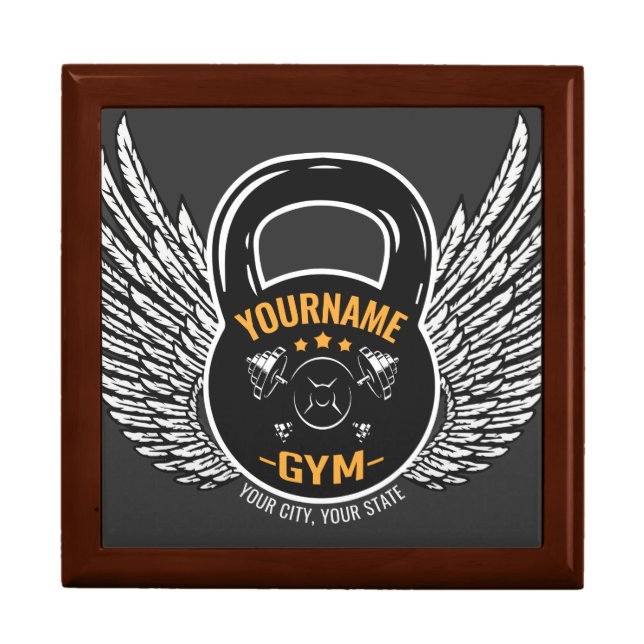Personalized GYM Fitness Trainer Kettlebell  Gift Box (Front)