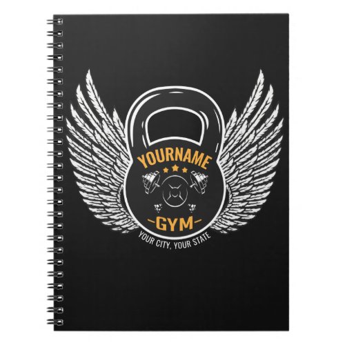 Personalized GYM Fitness Trainer Kettlebell  Notebook