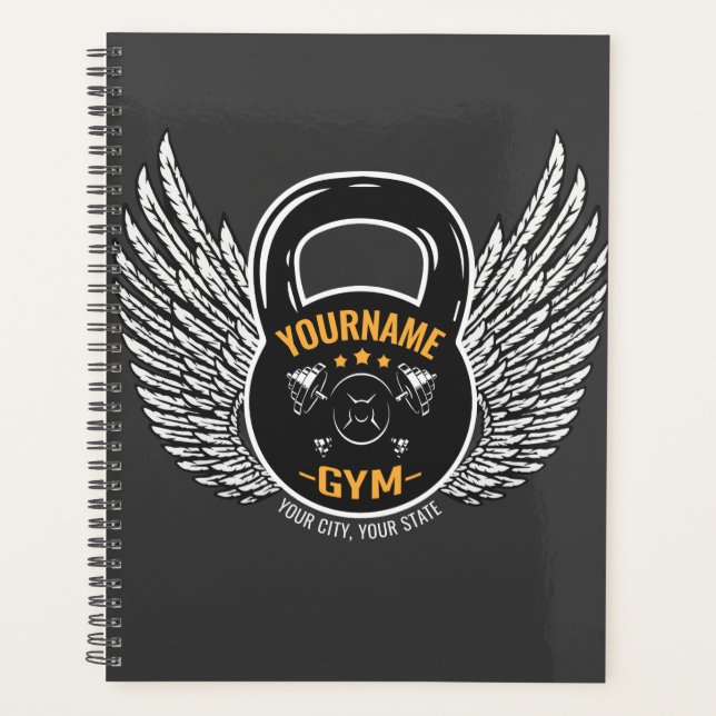 Personalized GYM Fitness Trainer Kettlebell Planner (Front)