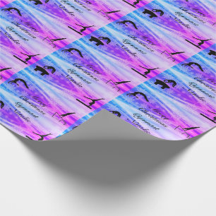 Personalized Gymnast Christmas Wrapping Paper