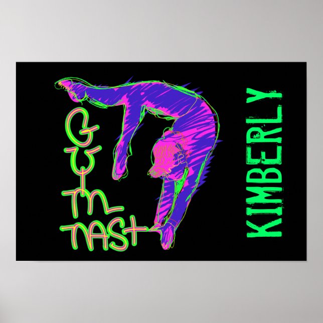 Personalized Gymnast Poster (Front)