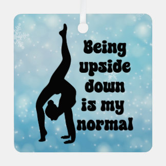 Personalized Gymnastic Decoration, Custom Gymnast Metal Ornament