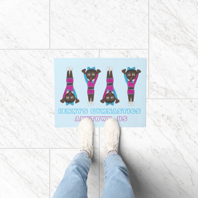 Personalized Gymnastics Academy Dance Studio Gym Doormat (Indoor)