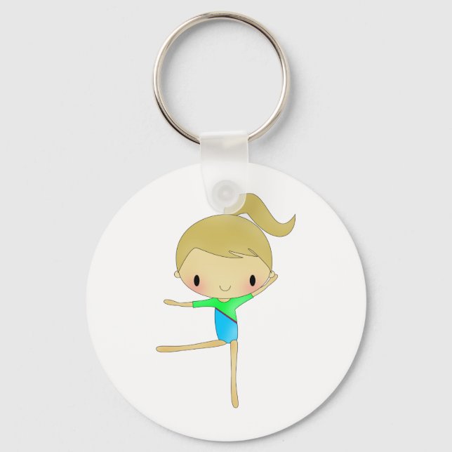 Personalized Gymnastics accessories Keychain (Front)