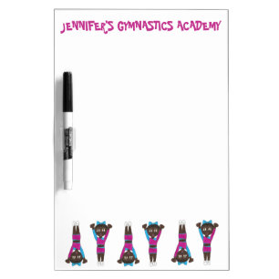 Personalized Gymnastics Acrobatics Dance Gym Dry-Erase Board