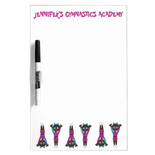 Personalized Gymnastics Acrobatics Dance Gym Dry-Erase Board (Front)