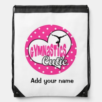 Personalized Gymnastics Bag Backpack by Gigglesandgrins at Zazzle