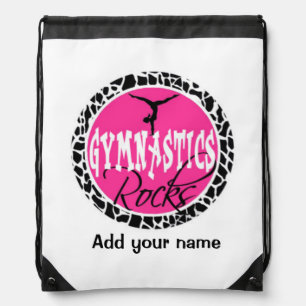 Personalized gymnastics bag backpack