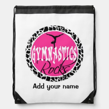 Personalized Gymnastics Bag Backpack by Gigglesandgrins at Zazzle