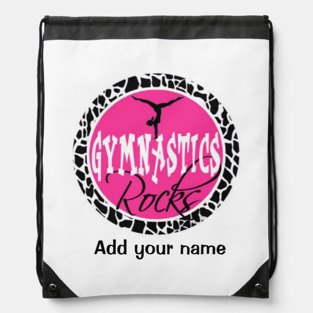 Personalized gymnastics bag backpack (Front)