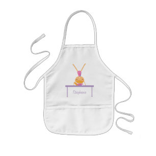 Personalized gymnastics balance beam kids apron