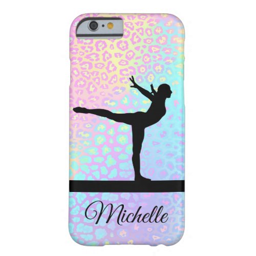 Personalized Gymnastics Beam Girl Barely There iPhone 6 Case