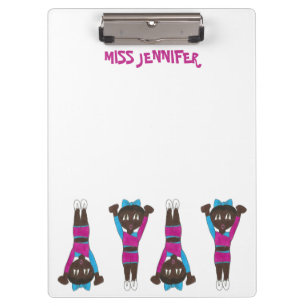Personalized Gymnastics Coach Dance Acro Teacher Clipboard