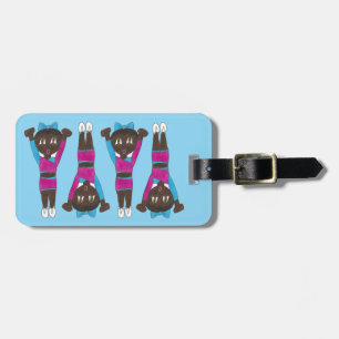 Personalized Gymnastics Dance Acrobatics Acro Gym Luggage Tag