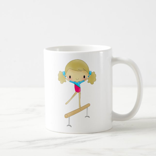 Personalized Gymnastics gifts and accessories Coffee Mug (Right)