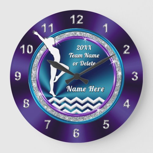Personalized Gymnastics Gifts for Girls Gymnastic Large Clock