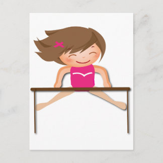 Personalized GYMNASTICS Girl Bars Gifts Postcard