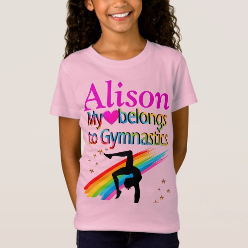 PERSONALIZED GYMNASTICS GIRL T SHIRT