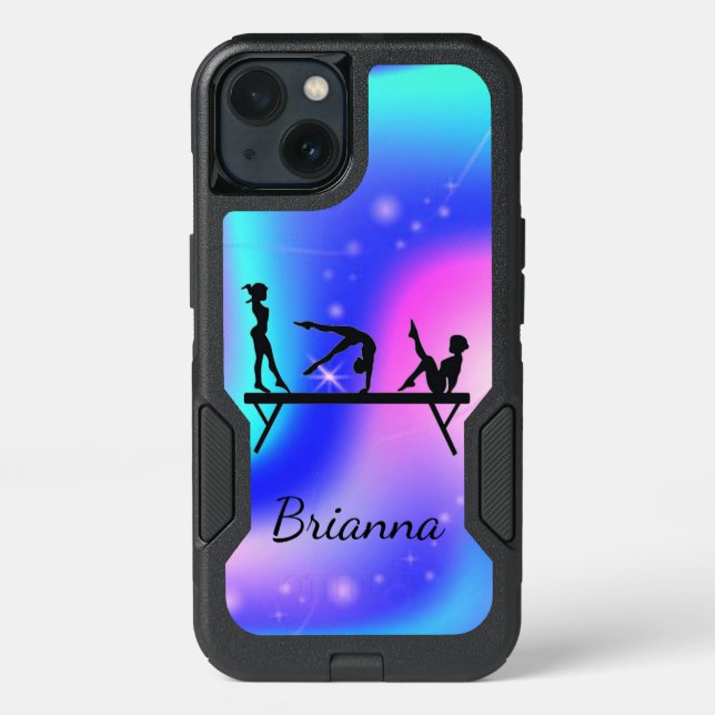 Personalized Gymnastics Girls Otterbox Case (Back)