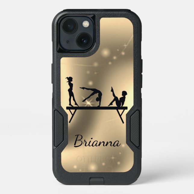Personalized Gymnastics Girls Otterbox Case (Back)
