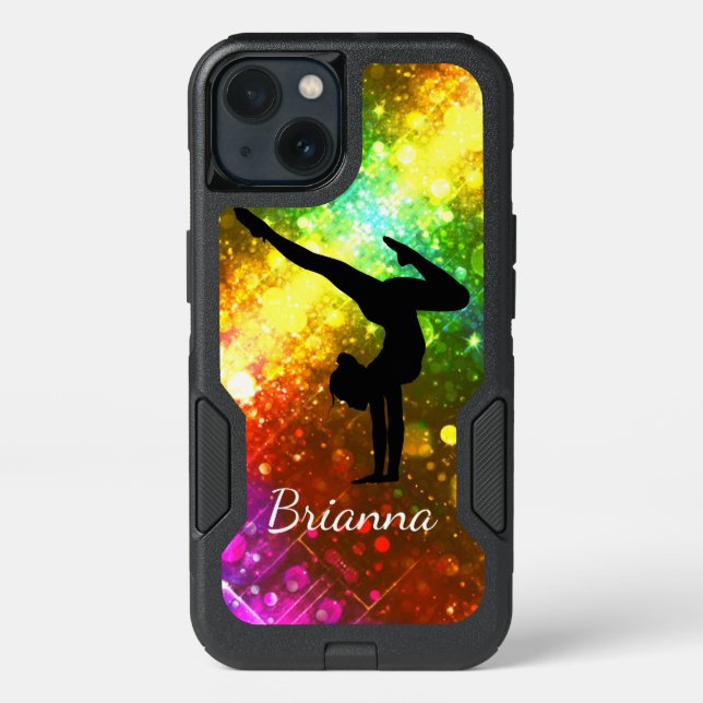 Personalized Gymnastics Girls Otterbox Case (Back)