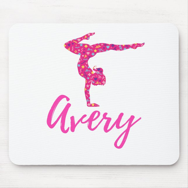 Personalized Gymnastics Gymnast Name Avery Mouse Pad (Front)