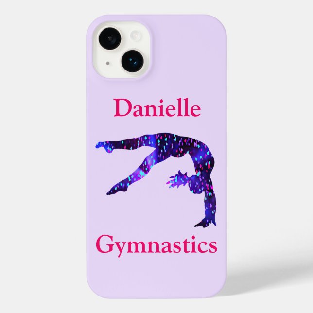 Personalized Gymnastics Handspring iPhone Case (Back)