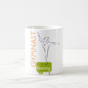 Personalized GYMNASTICS Kids Mugs Named