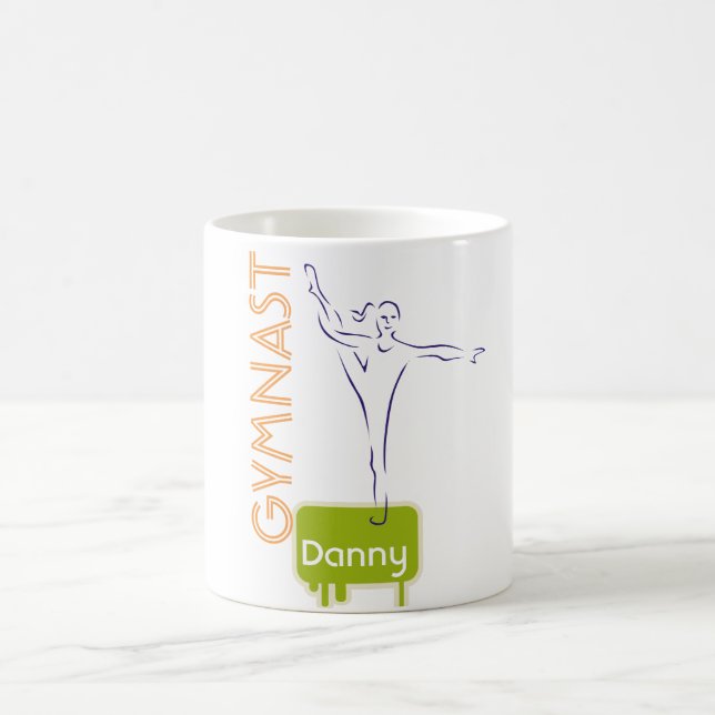 Personalized GYMNASTICS Kids Mugs Named (Center)