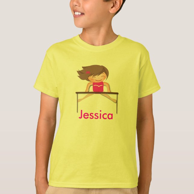 Personalized Gymnastics Kids Shirts (Front)