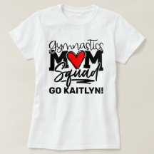 Personalized Gymnastics Mom Squad T-Shirt