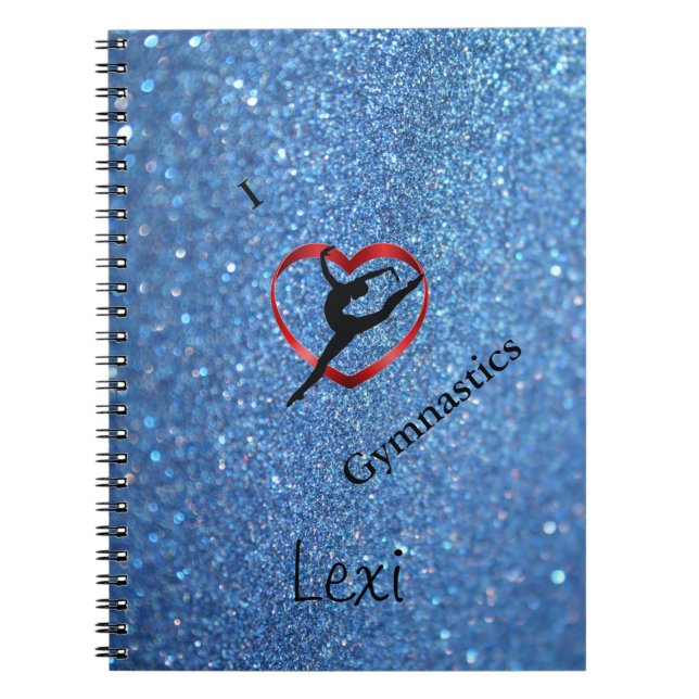 PERSONALIZED GYMNASTICS NOTEBOOK (Front)