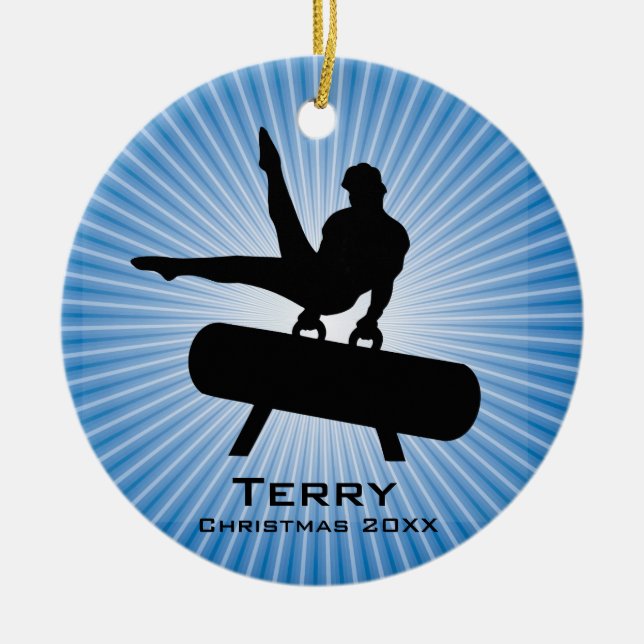 Personalized Gymnastics Ornament (Front)