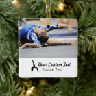 Personalized gymnastics photo name Christmas