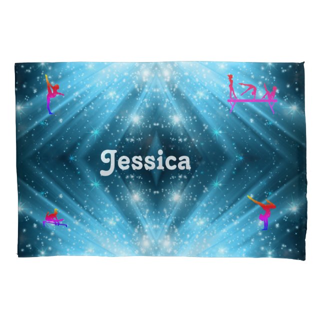 PERSONALIZED GYMNASTICS PILLOW - ADD YOUR NAME CASE (Front)