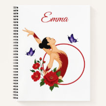 Personalized gymnast's notebook
