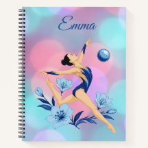 Personalized gymnast's notebook