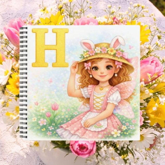 Personalized H Cute Gift for Girls Notebook (Creator Uploaded)