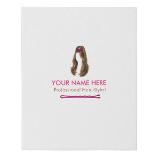 Personalized Hair Stylist Canvas Print
