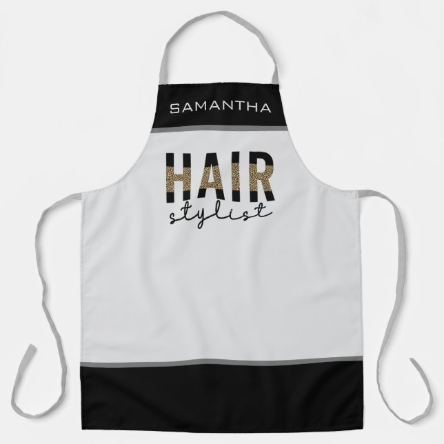Personalized Hair stylist Hairdresser  Apron (Front)